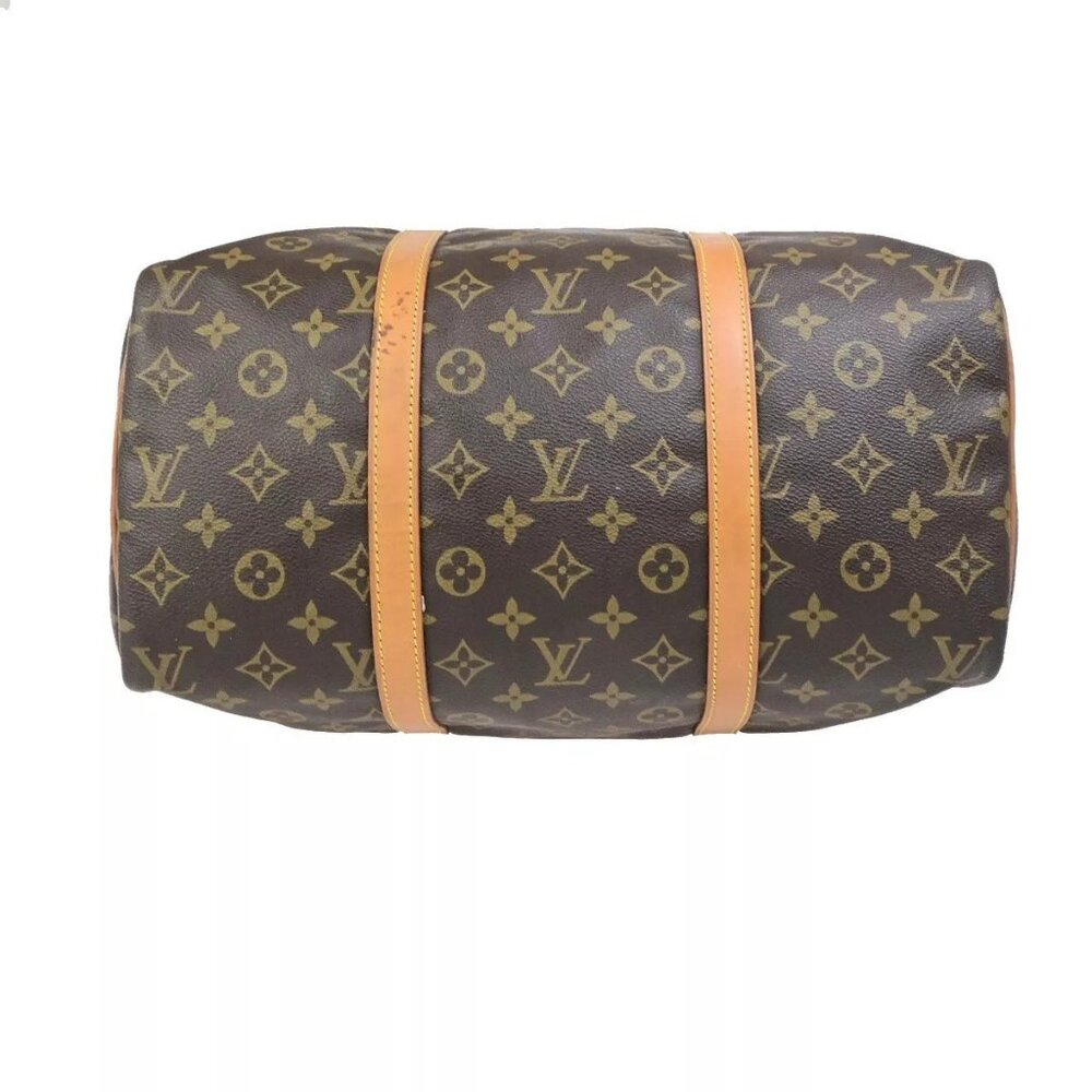 LOUIS VUITTON Sac Souple 35 Travel Hand Bag Monogram Leather BN - Picture 11 of 16